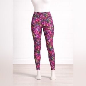 Lululemon - Sz. 6 - Fast and Free  High-Rise Crop 23" - Hyper Flow Pink Multi